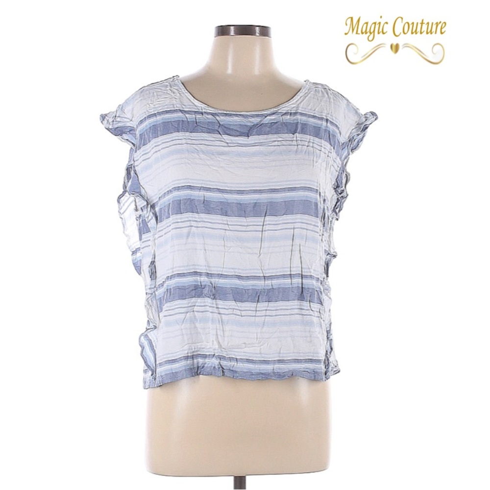 Vince Camuto Blue and White Striped Top๐๐ค๐ - Picture 2 of 3